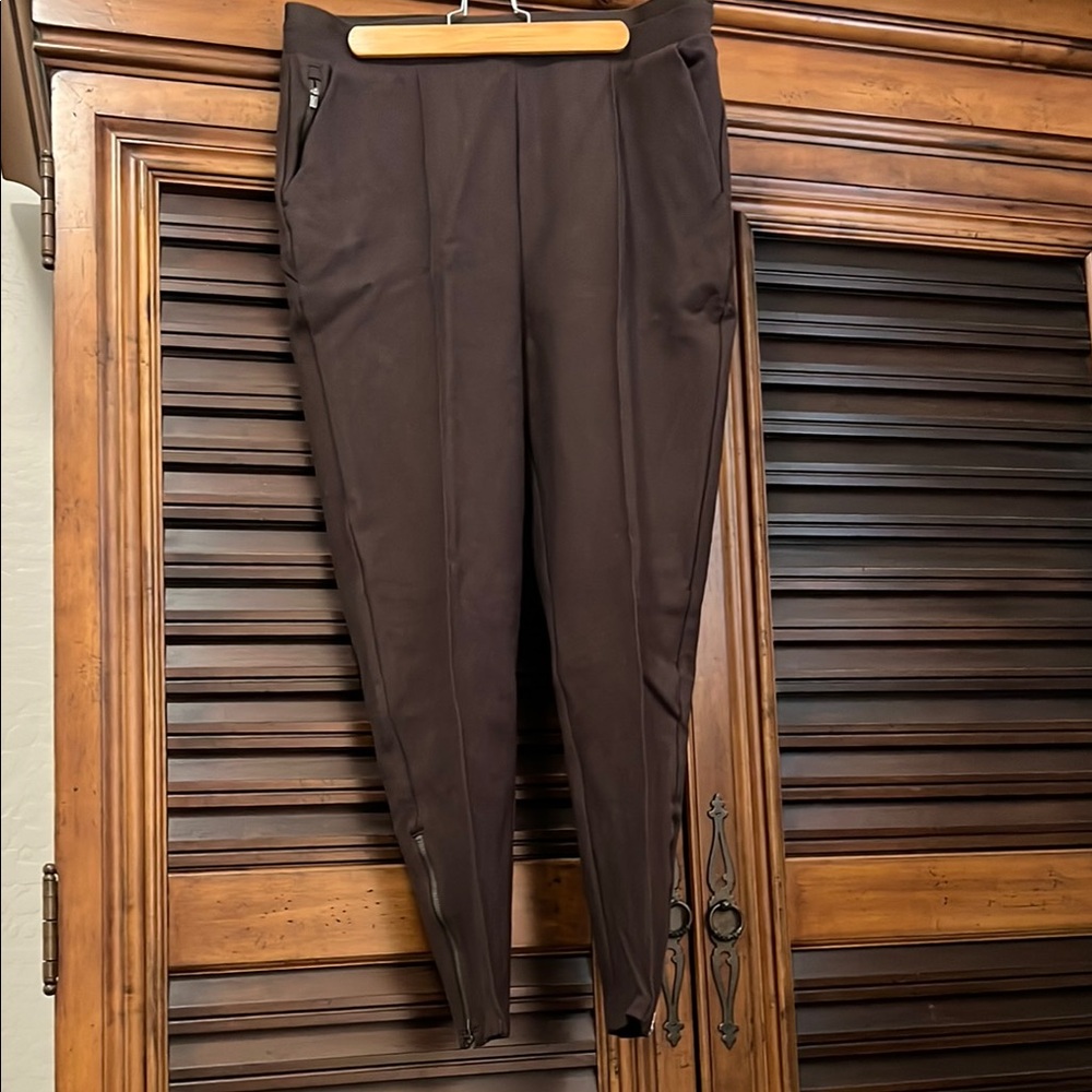 Athleta Women’s Heathered Venice pintuck Rustic Brown Large Tall